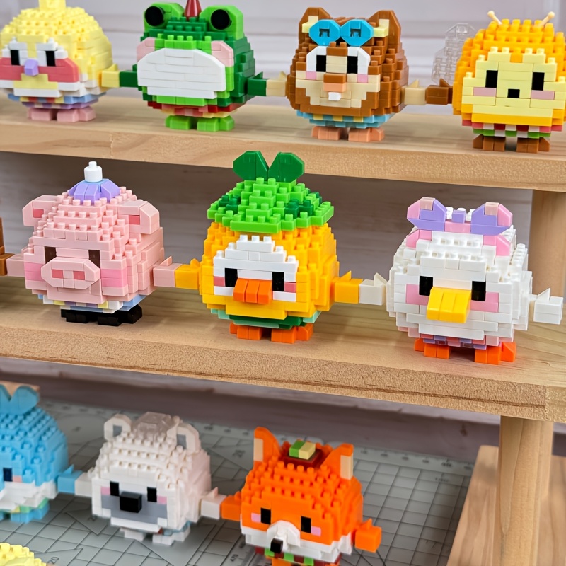 Cute Spherical Animal Mini Blocks, Educational Gift